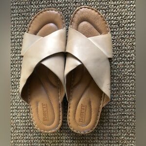 Genuine leather slide sandal by Born
